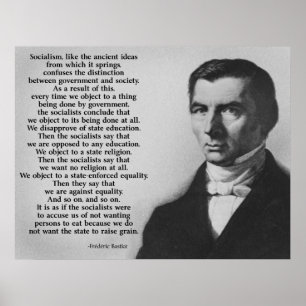 Póster Anti-Socialismo de Frederic Bastiat