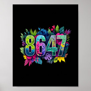 Poster Anti Trump 8647 Floral Resistir 86 47 Impeachment