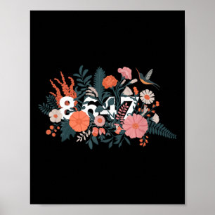 Poster Anti-Trump 8647 Resistência Floral 86 47 Trump Imp