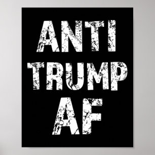 Poster Anti Trump Af Engraçado Impeja-O Presidente