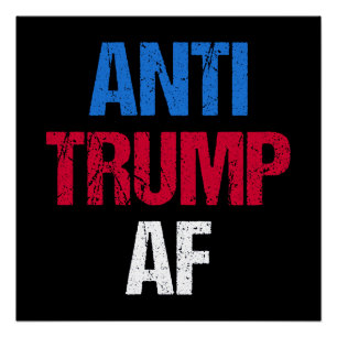 Póster Anti-Trump AF Eu