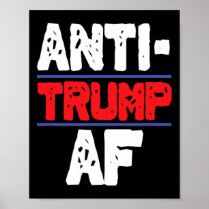 Poster Anti Trump Af Resiste Presidente Funny Gift