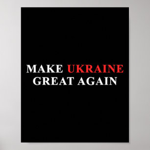 Poster Anti Trump Impeça Trump Faça a Ucrânia Grande Nova