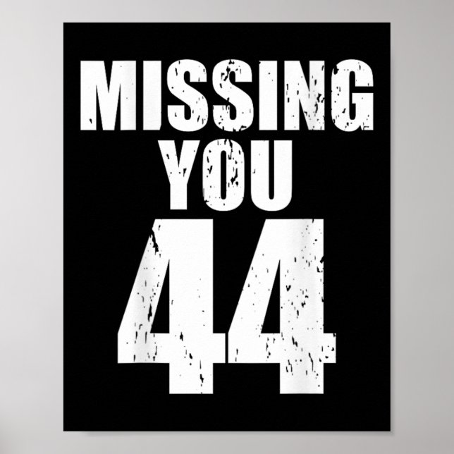Poster Anti Trump Missing You 44 Pro Obama Design  (Frente)