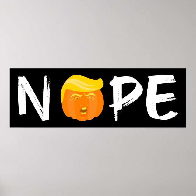 Poster Anti-Trump - Nope Halloween Edition II (Frente)