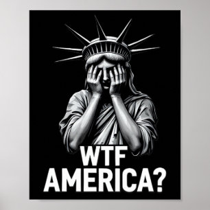 Poster Anti-trump Política E Democracia Wtf América 