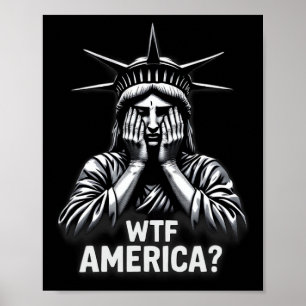 Poster Anti-trump Política E Democracia Wtf América 3