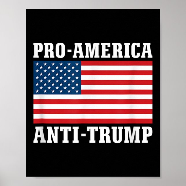 Poster Anti-trump Pro-américa (Frente)