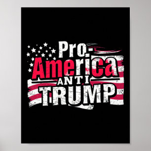 Poster Anti-trump Pro-américa - American Flag Resiste