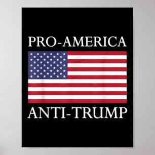 Poster Anti-trump Pro-américa - American Flag Resiste