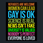 Poster Anti-Trump Science Refugiados Adoram Direitos femi<br><div class="desc">Antitrump Science Refugiados Adoram Direitos femininos Juntem-se a nós em nossa fabulosa seleção de poster com designs que encorajam a comunicação aberta e a compreensão,  apresentando posters amigáveis de matte.</div>
