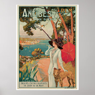 Póster Antibes Cote d'Azur