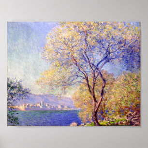 Póster Antibes visto do jardim de Salis - Claude Monet