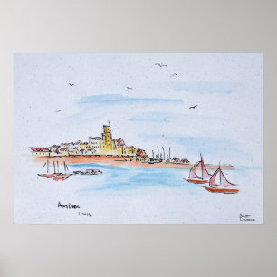 Póster Antibos do Mediterrâneo, França