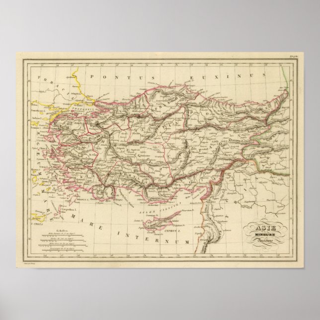 Poster Antiga Ásia Menor (Frente)