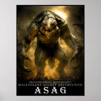 Poster Antiga Besta & Criaturas: Asag