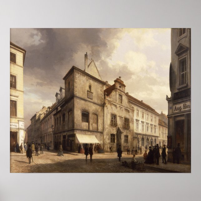 Póster Antiga Câmara Municipal de Berlim, 1867 (Frente)