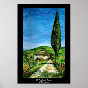 Póster Antiga casa de fazenda em Chianti - Paisagem da To