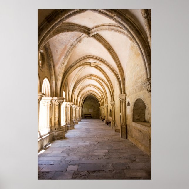 Poster Antiga Catedral de Cloister Walkway (Frente)