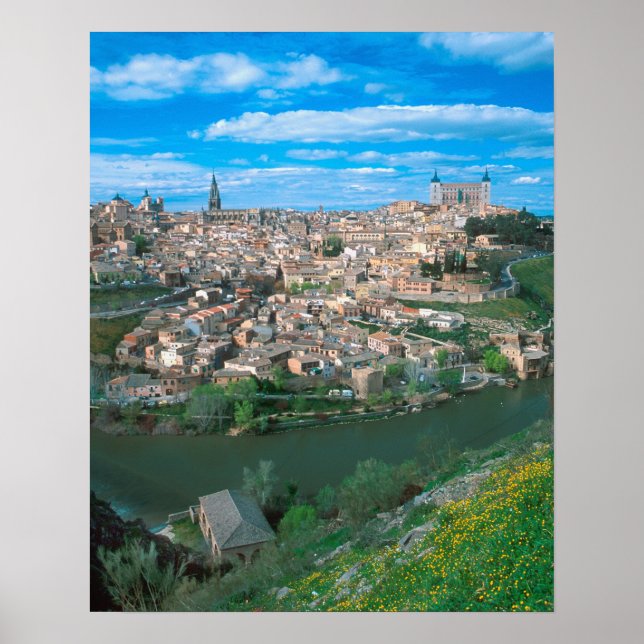 Póster Antiga cidade de Toledo, Espanha. (Frente)