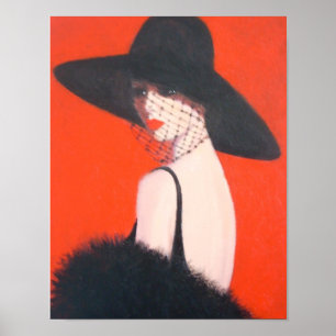 Póster Antiga Elegância de Hollywood