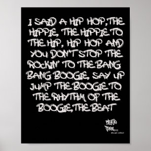 Poster Antiga Faculdade Rap Hip Hop Merch Lyric Cotação 8