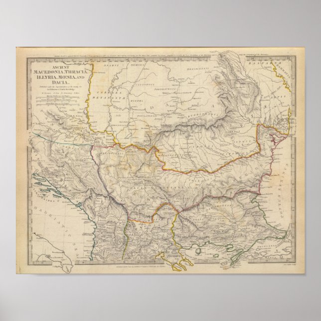 Póster Antiga Macedônia, Trácia, Ilíria (Frente)