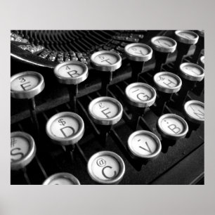 Poster Antiga Máquina de Digitalização