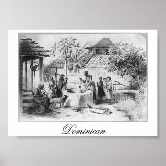 Poster Antiga República Dominicana Pintura por volta de 1