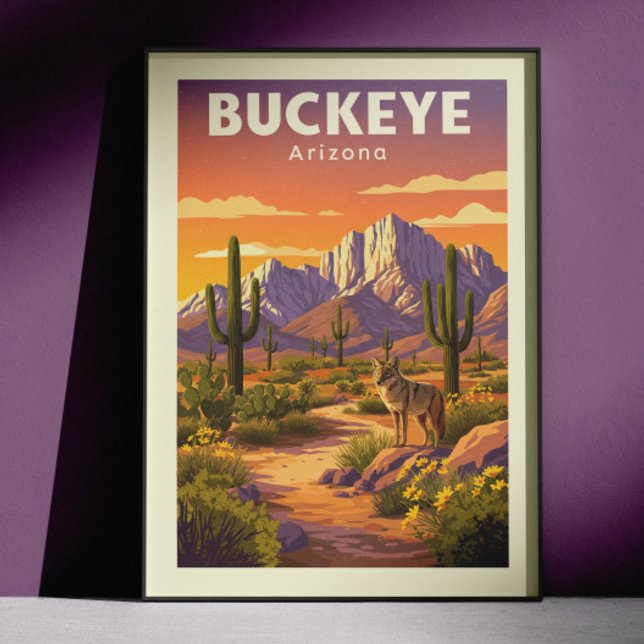 Poster Antigo Buckeye Arizona (Criador carregado)
