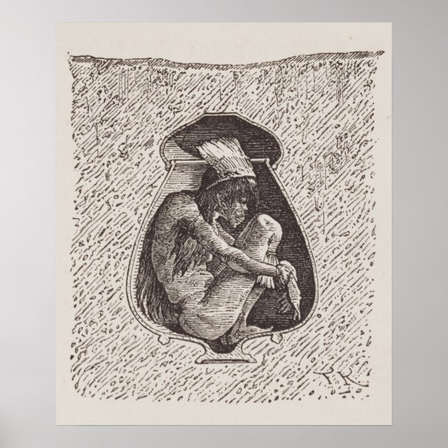 Póster Antigo cemitério indiano (Frente)