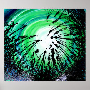 Poster antigo da natureza