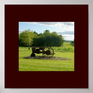 Poster antigo do trator