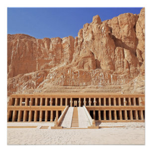 Póster Antigo Egito Hatshepsut Deir Bahri Temple Luxor