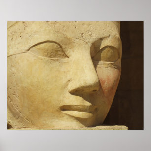 Póster Antigo Egito Tempete de estátua de Hatshepsut viag