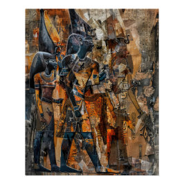 Póster Antigo Exército Faraó do Egito