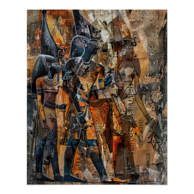 Póster Antigo Exército Faraó do Egito (Frente)