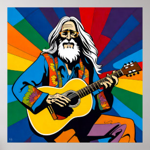 Poster Antigo Hippy