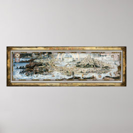 Poster Antigo Mappe da Fairyland