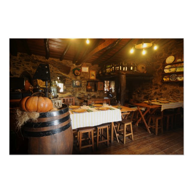 PÓSTER ANTIGO RISTAURANTE DO MUNDO (Frente)