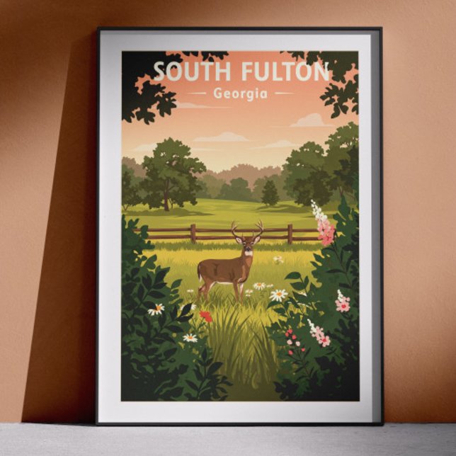 Poster Antigo South Fulton Geórgia (Criador carregado)