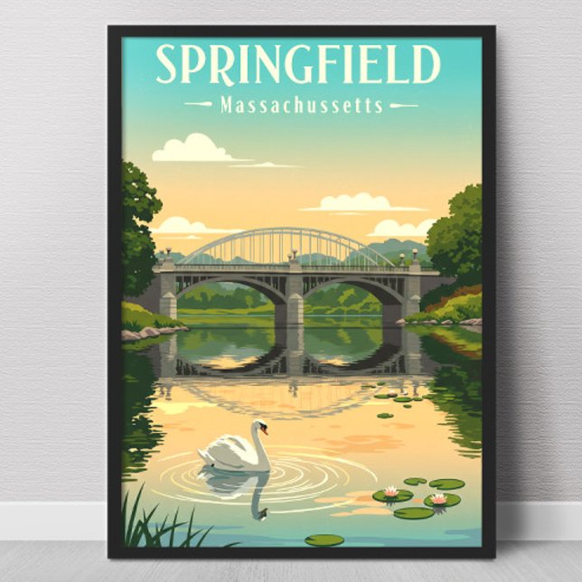 Poster Antigo Springfield Massachusetts (Criador carregado)