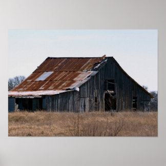Póster Antigo Texas Barn 37