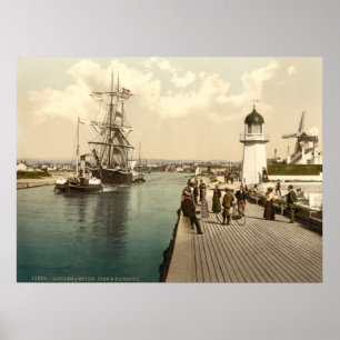 Póster Antiguamente Inglaterra, Littlehampton Pier, Susse