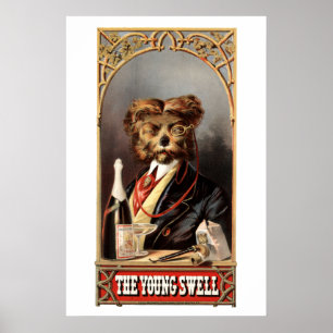 Poster Antiguidade com Monóculo