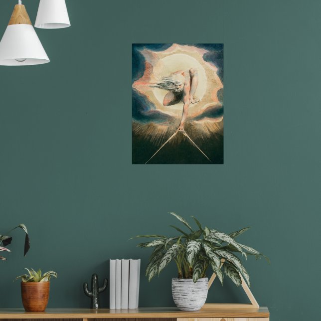 Poster Antiguidade William Blake Earth Compass Symbolismo (Sala de Estar 1)