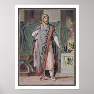 Poster Antiochus, traje para "Berenice" por Jean Racine,