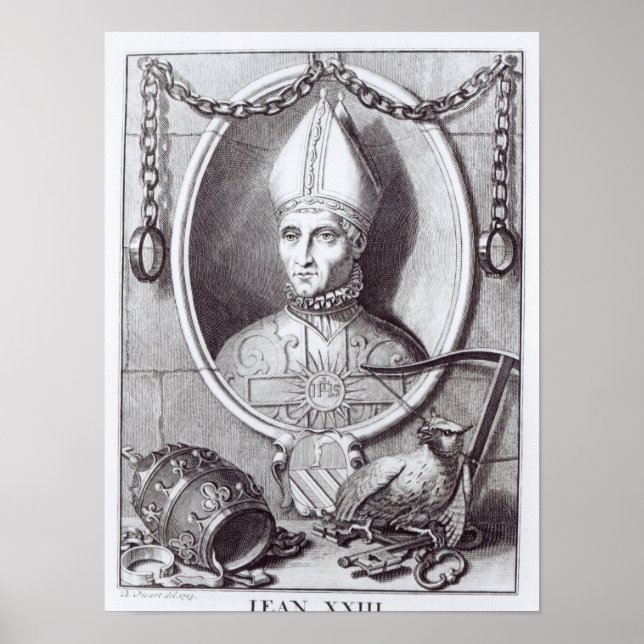 Poster Antipópe John XXIII, 1713 (Frente)