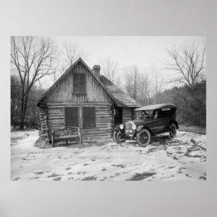 Poster Antique Car in Rock Creek Park, 1920s