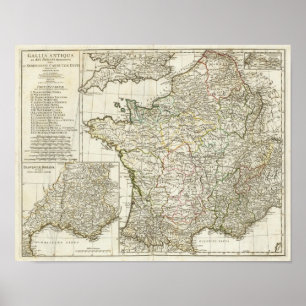 Poster Antique European Map